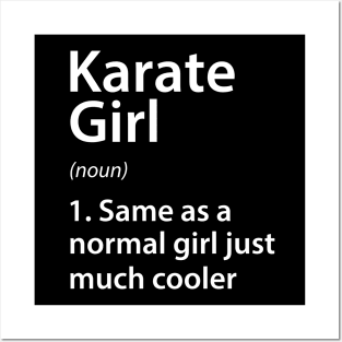 Karate Girl Definition Posters and Art